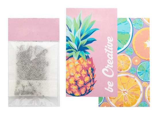 Tea bag | Earl Grey tea | Paper cover | White