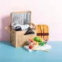 Cooler bag | Laminated recycled paper | 21×15×15cm | For 6 0,33L cans | Front pocket