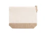 Trousse de toilette | Jute laminée & coton | 215×165×50 mm | Avec fermeture éclair