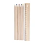 Set de crayons de couleur | Bois | Inclut une règle de 20 cm