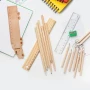 Set de crayons de couleur | Bois | Inclut une règle de 20 cm