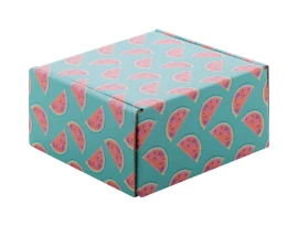 Square gift box | Cardboard | 120x60x120 mm | With self-sealing strip | Custom made