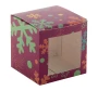 Gift box | Paper | 78x78x76 mm | With window | Custom made
