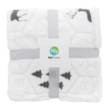 Kerstdeken | RPET-polyester | 120x150 cm | Winter thema patroon