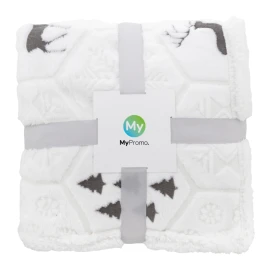 Christmas blanket | RPET polyester | 120x150 cm | Winter theme pattern