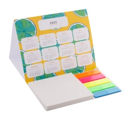Kalender | Recyceltes Papier & Kunststoff | 12,8×9×17,5 cm | Blätter & Seitenmarkierungen