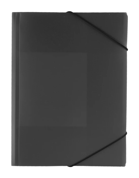 Documentenmap | PP | 238x315x17mm | Met elastische band | Zwart