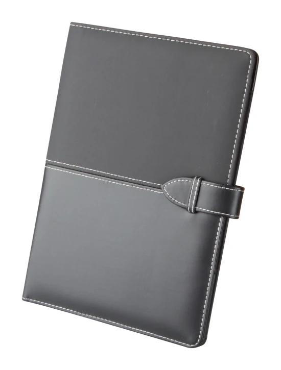 Conference folder | A5 | PU leather | Incl. notepad and pen holder | Black