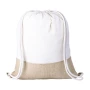 Drawstring bag | Cotton 120 g/m² and jute | Braided cords