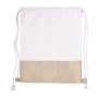Drawstring bag | Cotton 120 g/m² and jute | Braided cords