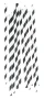 Pailles | Papier | 31×200×14 mm | 10 pcs. | Motif rayé