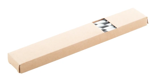 Straws | Paper | 31×200×14 mm | 10 pcs. | Striped pattern | Black;white