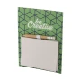 Aimant pour réfrigérateur avec bloc-notes et crayon | 50 feuilles de papier recyclé | 100x75mm