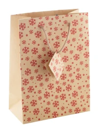 Small Christmas gift bag | Kraft paper