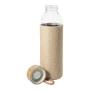 Gourde en verre | Manchon en polyester | 500 ml | Gravure
