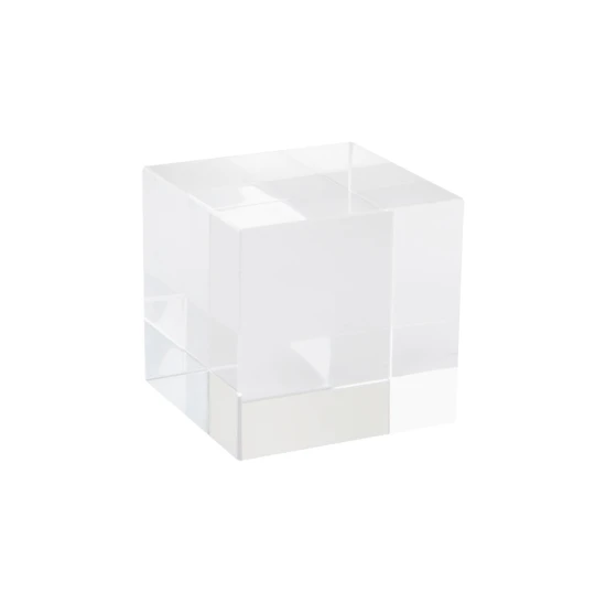 Kubus presse-papier | Glas | 40×40×40 mm | In cadeauverpakking | Transparant