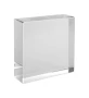 Rectangle presse-papier | Verre | 60×60×20 mm | Dans boîte cadeau avec fenêtre