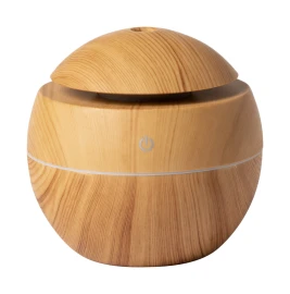 Humidificador | Patrón de madera | Recargable | Luz LED multicolor