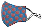 Masque réutilisable | Polyester 140 g/m² et coton 140 g/m² | 21 x 14 cm | Élastiques réglables | Impression par sublimation en couleur