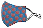 Masque réutilisable | Polyester 140 g/m² et coton 140 g/m² | 21 x 14 cm | Élastiques réglables | Impression par sublimation en couleur