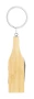 Llavero multiherramienta | Acero inoxidable y bambú | 2 × 7,5 × 1 cm | Con forma de botella | 4 funciones