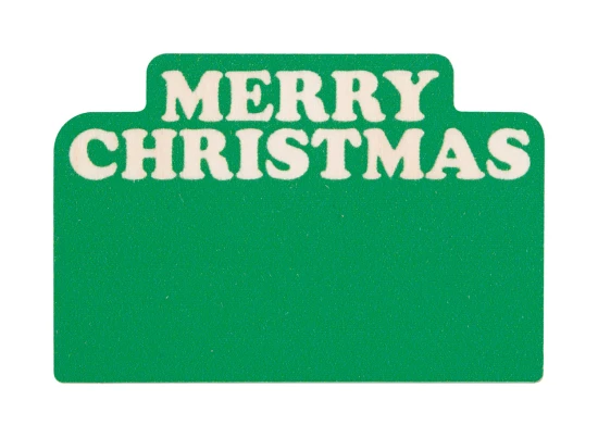Kerst koelkastmagneet | Hout | 6 × 4 × 0,3 cm | Groen
