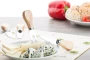 Cheese knife set | Stainless steel | 4 knives | Wooden grip