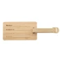 Luggage tag | Bamboo | 150×50×3 mm | Incl strap and buckle
