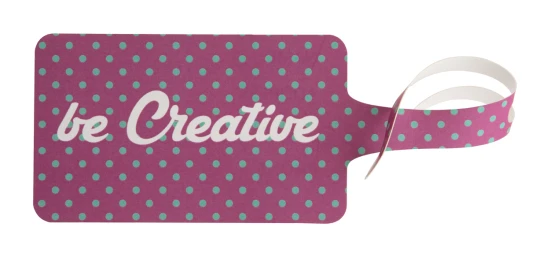 Luggage tag | Tearproof paper | Full colour printing | White