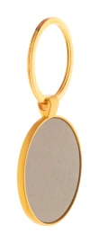 Keyring round | Metal | Gunmetal plate | Gift box