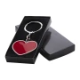 Keyring | Metal | Heart shaped | Black gift box