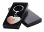 Keyring | Metal | Heart shaped | Black gift box