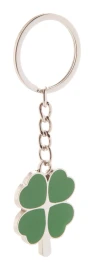 Clover shaped keyring | Metal | In black gift box