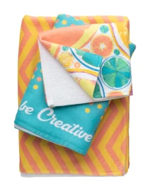Double face handdoek | 30x50 cm | Katoen/Microvezel 400g/m² | Full colour