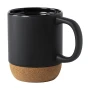 Tasse en céramique | Base en liège naturel | 420 ml | Impression sous la tasse