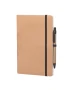 A5 notebook | Recycled cardboard | 60 blank sheets | Coloured rubber strap | Incl. wheat straw plastic pen