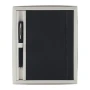 Notebook set | PU leather | 100 blank pages | With ballpoint pen | Blue ink