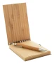 Cahier de notes | B7 | 70 pages | Couverture en bambou | Stylo en bambou inclus