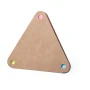 Bloc-notes autocollant | Carton recyclé | Forme triangulaire | Avec notes autocollantes