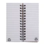Mini-notitieboekje | Gerecycled papier en tarwestro | 40 gelinieerde pagina's | Met plaknotities, paginamarkers en liniaal