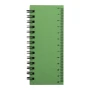 Mini-notitieboekje | Gerecycled papier en tarwestro | 40 gelinieerde pagina's | Met plaknotities, paginamarkers en liniaal