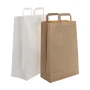 Paper bag | Kraft paper 70 g/m² | Flat tape handles | Cheap