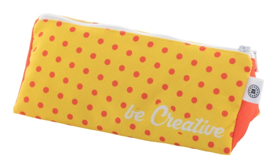 Custom pencil case | rPET | Triangle shaped | All-over sublimation | White