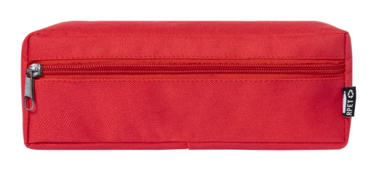Pencil case | rPET | Distinctive rPET label | Red