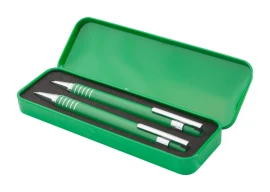 Set de stylos | Aluminium | Stylo bille & porte-mine | Encre bleue | Dans une boîte métallique