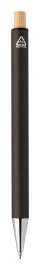Set de stylos | Aluminium recyclé & bambou | Encre bleue et recharge incluse | Durable