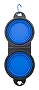 Gamelle pliable pour animaux | TPE | 2 x 450 ml | Mousqueton en aluminium