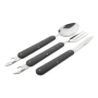 Foldable camping cutlery set | Fork, knife and spoon | Stainless steel