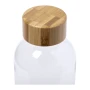 Botella | Tapa de bambú | RPET | 600 ml | Ecológica