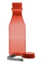 Wasserflasche mit Trageschlaufe | Transparenter Kunststoff | 500 ml